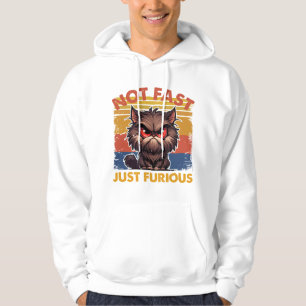 Moletom Não Rápido Apenas Gato Furioso