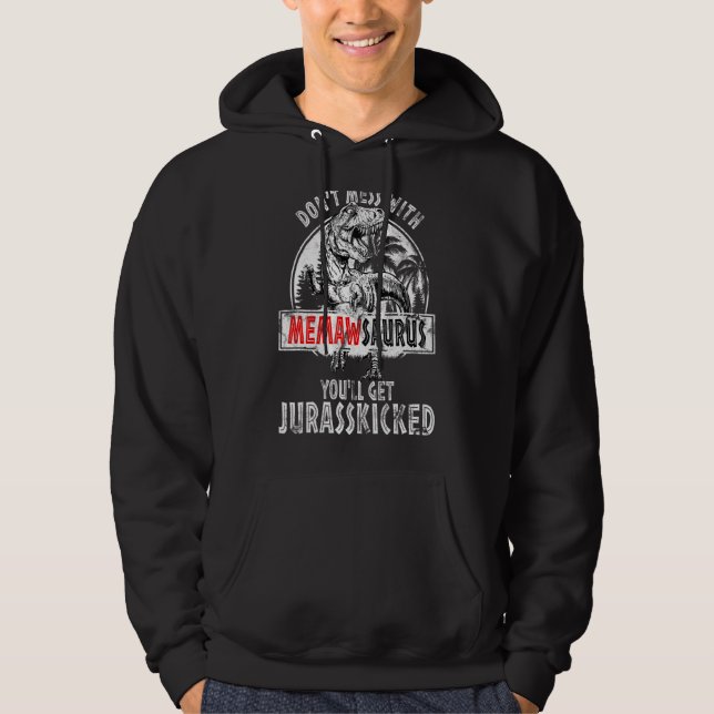 Moletom Não se meta com o Memawsaurus. Você vai pegar o Ju (Frente)