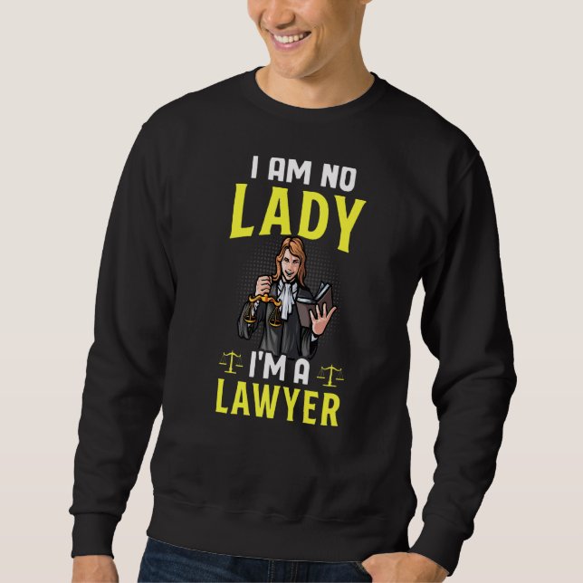 Moletom Não sou Lady, sou advogada da Faculdade de Direito (Frente)