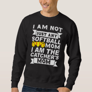 Moletom Não sou qualquer mãe de softball. Sou o Mo do Catc