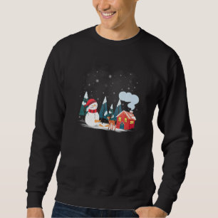 Moletom Nariz de Cenoura do Boneco de Neve Natal Feio Hum