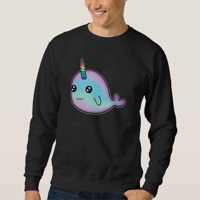 Moletom Narwhal Unicorn Of The Sea  Girls Kids Women (Frente)