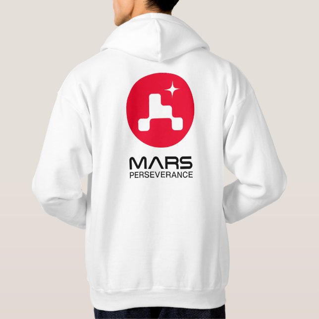 Moletom Nasa Marte Perseverança Logotipo Rover Branco (Verso)