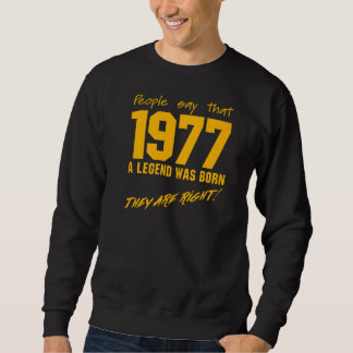 Moletom Nascer de Legenda 1977 Celebração da Vintage de An