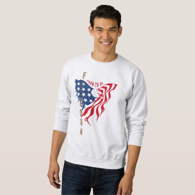 Moletom Nascer De Ser Liberdade | Camisola-doce, de uso ma (Frente Completa)