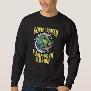 Moletom Nascer E Levantado Nos Swamps Do Surfer Al Da Flór