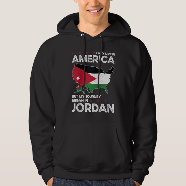 Moletom Nascer Jordania Jordan American USA Cidadania Rag (Frente)