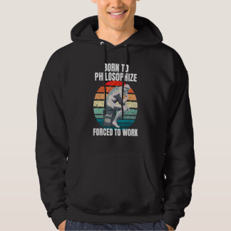 Moletom Nascido Para Filosofar Filosofia Filósofo Retro