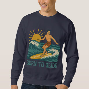 Moletom Nascido para Planar Gráfico Retro de Surf Califórn