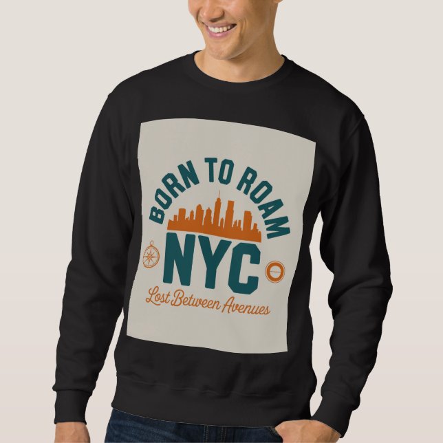 Moletom Nascido para Vagar NYC (Frente)