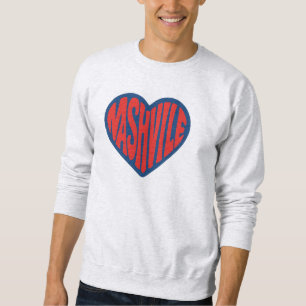 Moletom Nashville Groovy Heart Design - Retro Psychedelic