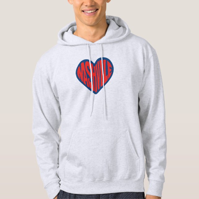 Moletom Nashville Groovy Heart Design - Retro Psychedelic (Frente)
