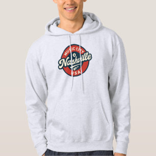 Moletom Nashville Music City USA Retro Crachá - Vintage