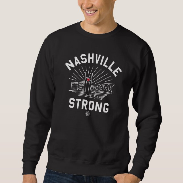 Moletom Nashville Strong Tennessee Tornado Estado Voluntár (Frente)