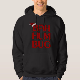 Moletom Natal Bah Humbug Shirt-Xmas Humbug Santa Hat
