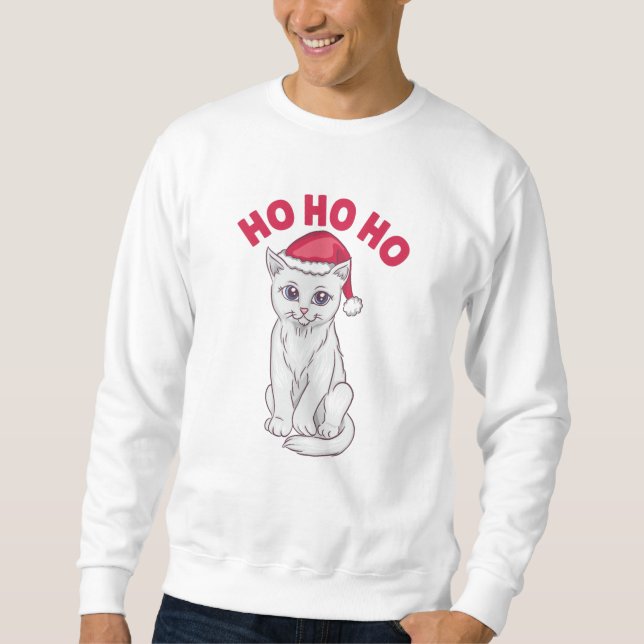 Moletom Natal Cat Ho Ho Ho (Frente)