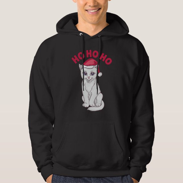 Moletom Natal Cat Ho Ho Ho (Frente)