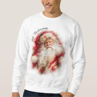 Moletom Natal Clássico do Papai Noel Férias Vintage