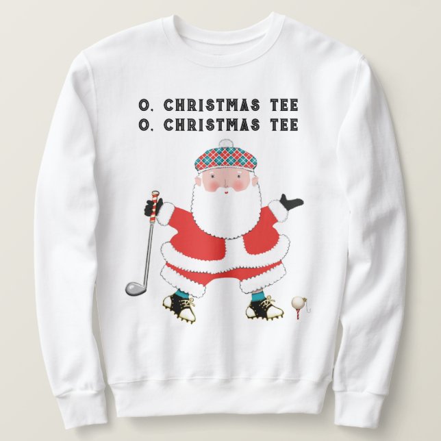 Moletom Natal de Golfe Divertido (Frente do Design)