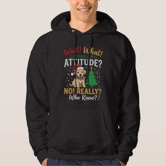 Moletom Natal Divertido Cão Atitude Feriado