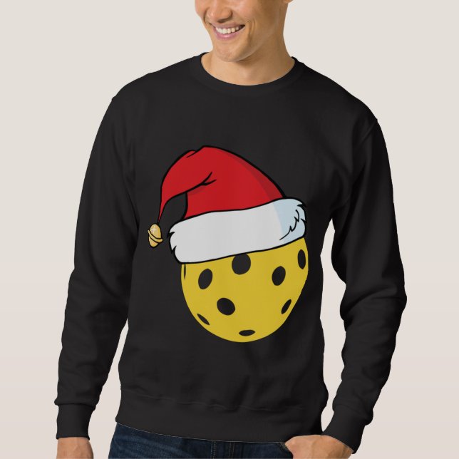 Moletom Natal do Pickleball do Papai Noel (Frente)