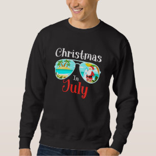 Moletom Natal Em Julho Papais noeis De Óculos De Sol Praia