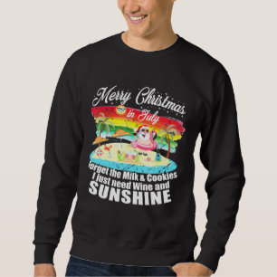 Moletom Natal Em Julho Sem Bolachas Apenas Vinho E Sol