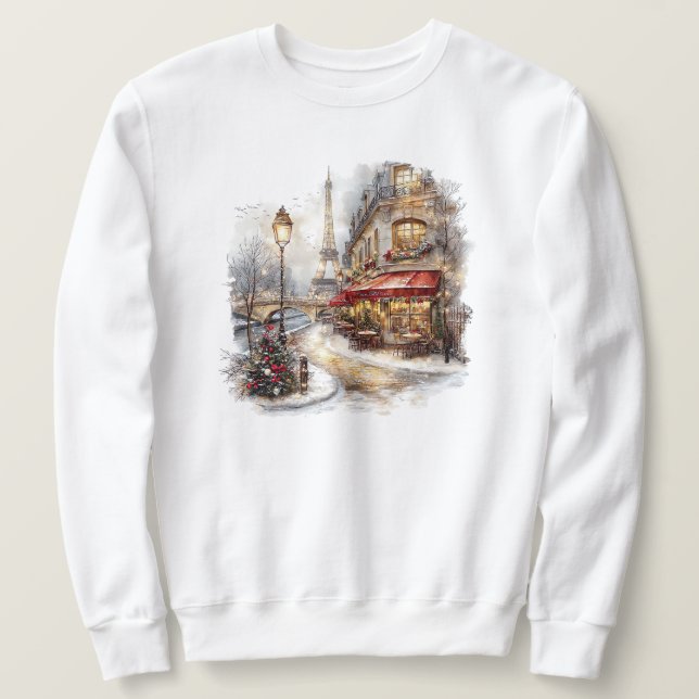 Moletom Natal Em Paris (Frente do Design)