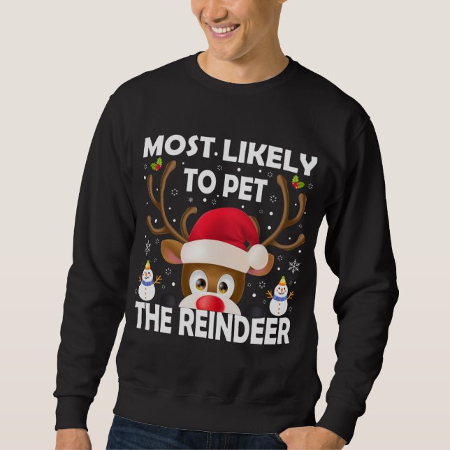Moletom Natal Familiar Mais Provável Para Pet Da Rebelde X (Frente)