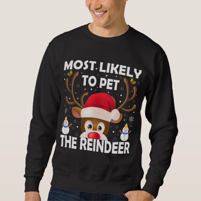 Moletom Natal Familiar Mais Provável Para Pet Da Rebelde X (Frente)
