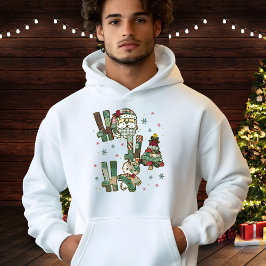 Moletom Natal Ho Ho Ho Remendo Festivo