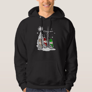 Moletom Natal Jesus Faith Hope ama Snowman Christian