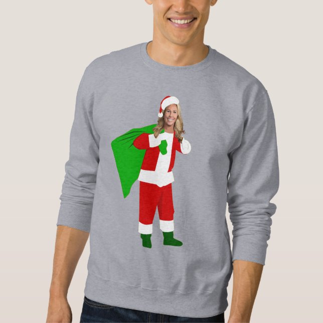 Moletom natal Marjorie Taylor Greene papai noel (Frente)