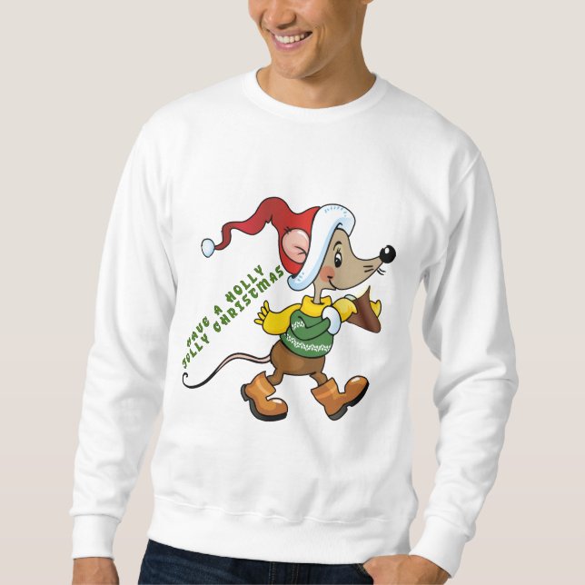 Moletom Natal Mouse Holiday mens Sweet (Frente)