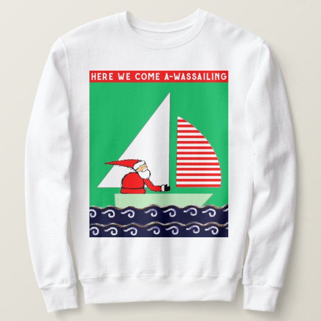 Moletom Natal Navegando (Frente do Design)