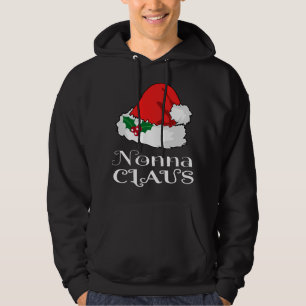 Moletom Natal Nonna Claus Correspondendo Pajama Santa Hat
