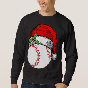 Moletom Natal Santa Hat Baseball Esporte Engraçado Present