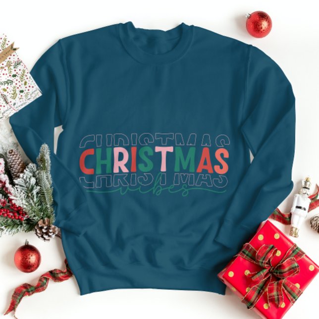 Moletom Natal Vibs Sweatshirt Feriado de inverno (Criador carregado)