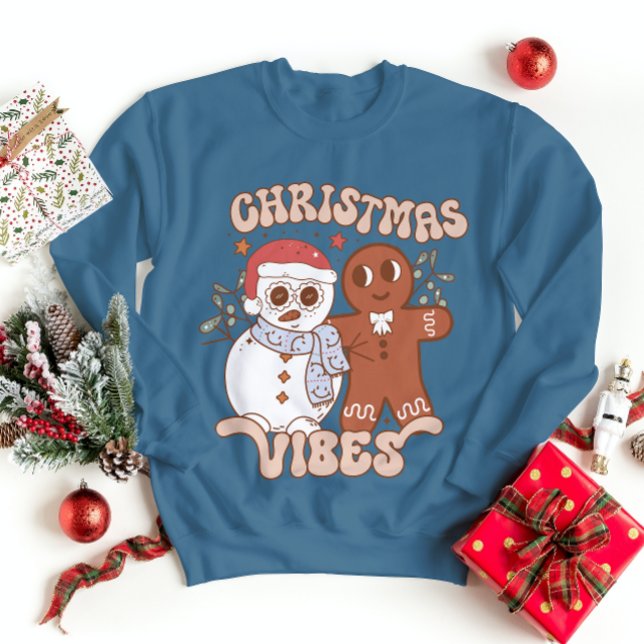 Moletom Natal Vibs Sweatshirt Feriado de inverno (Criador carregado)