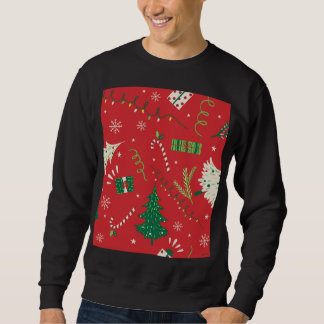 Moletom Natal vintage: design ornamental.