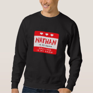 Moletom Nathan É Meu Nome Apelido Personalizado Ali