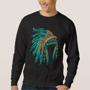 Moletom Native American Indian Headdress Costume Jewelry