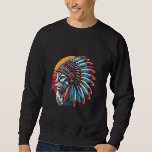 Moletom Nativo Indiano, Homens do Headdress Homens