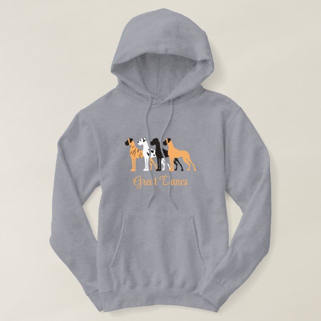 Moletom Natural Great Dane Hoodie (Frente do Design)