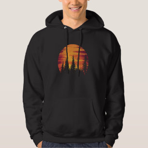 Moletom Natureza Selvagem Árvores Florestais Sunset ao ar