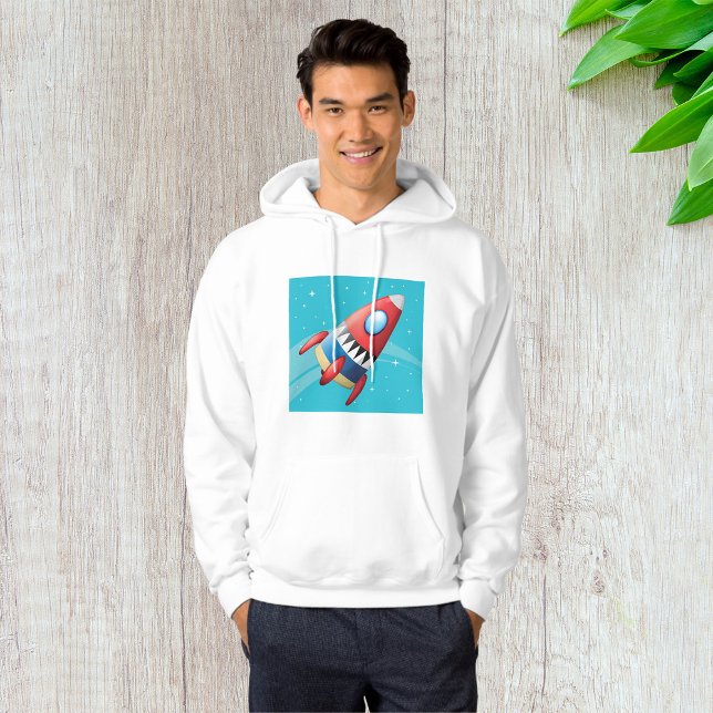 Moletom nave espacial voadora Mens Hoodie (Criador carregado)
