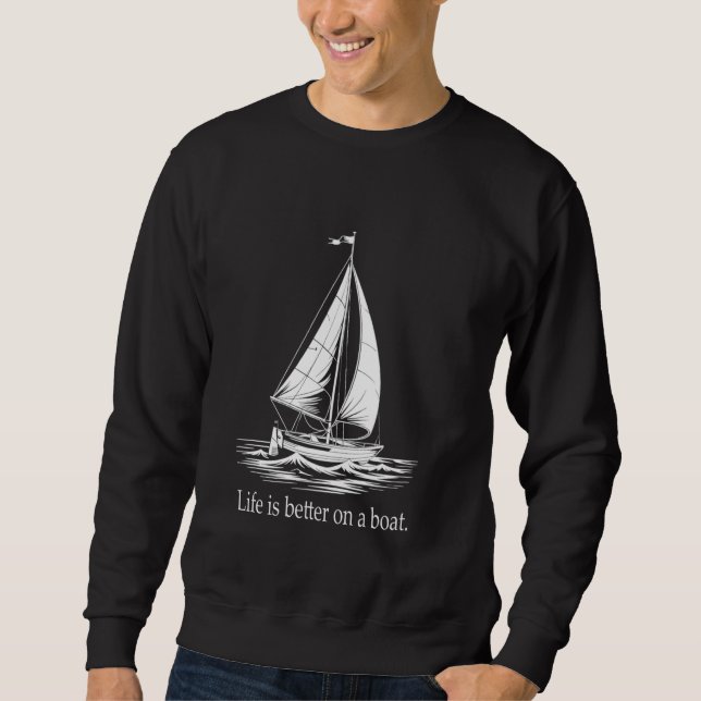 Moletom Navio à vela Capitão Anchor Boat à vela (Frente)