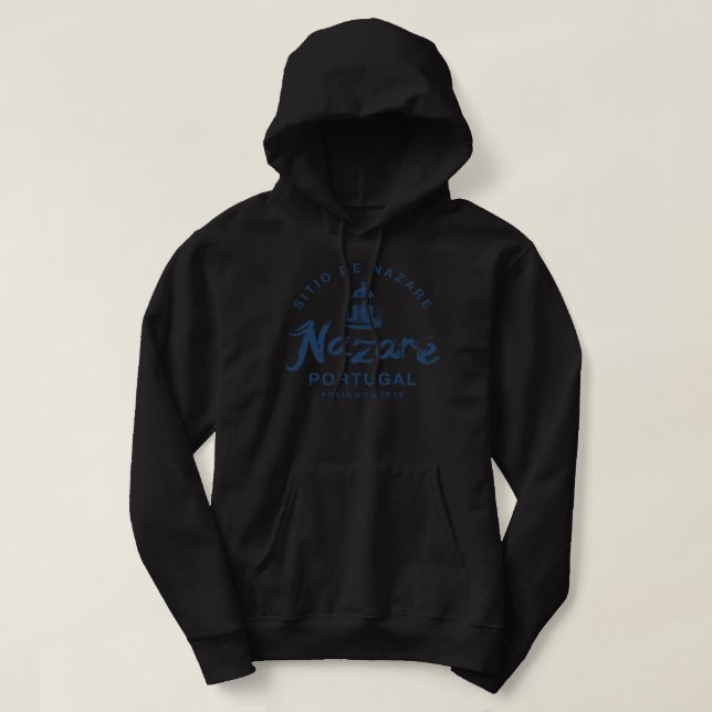 Moletom Nazare Portugal Surfing Retro Vintage 985 (Frente do Design)