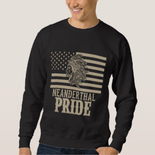 Moletom Neanderthal Orgulho Americano Caveman Primitivo Us
