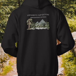 Moletom Negócios ao Ar Livre Floresta Verde Aquarela